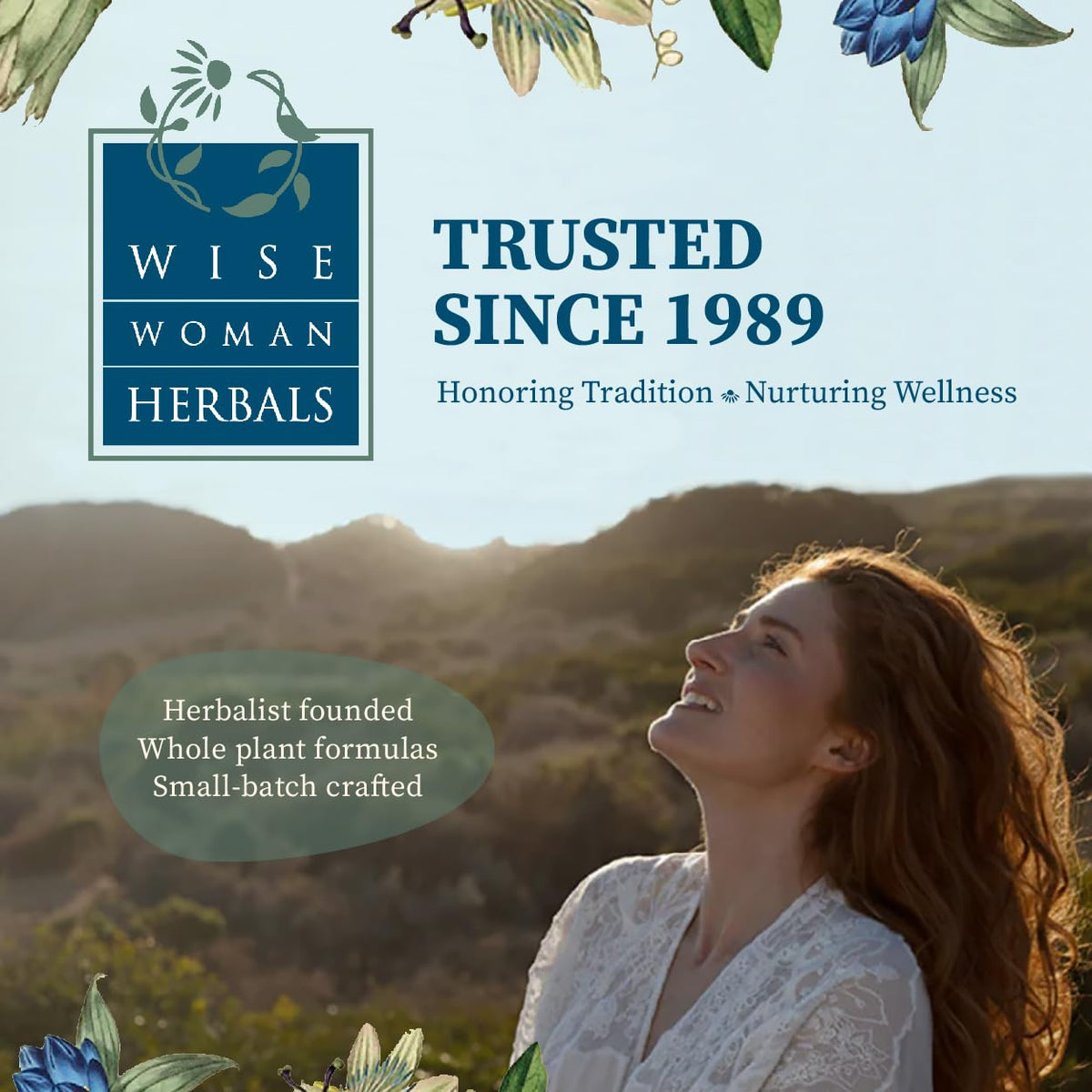 Wise Woman Herbals Sirop Botanique Aubépine 2 fl oz face