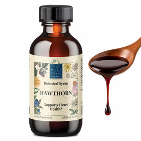 Wise Woman Herbals Sirop Botanique Aubépine 2 fl oz vue avant