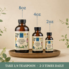 Wise Woman Herbals Sirop Botanique Aubépine en intérieur