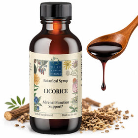 Wise Woman Herbals Sirop Botanique Réglisse 60 ml vue de face