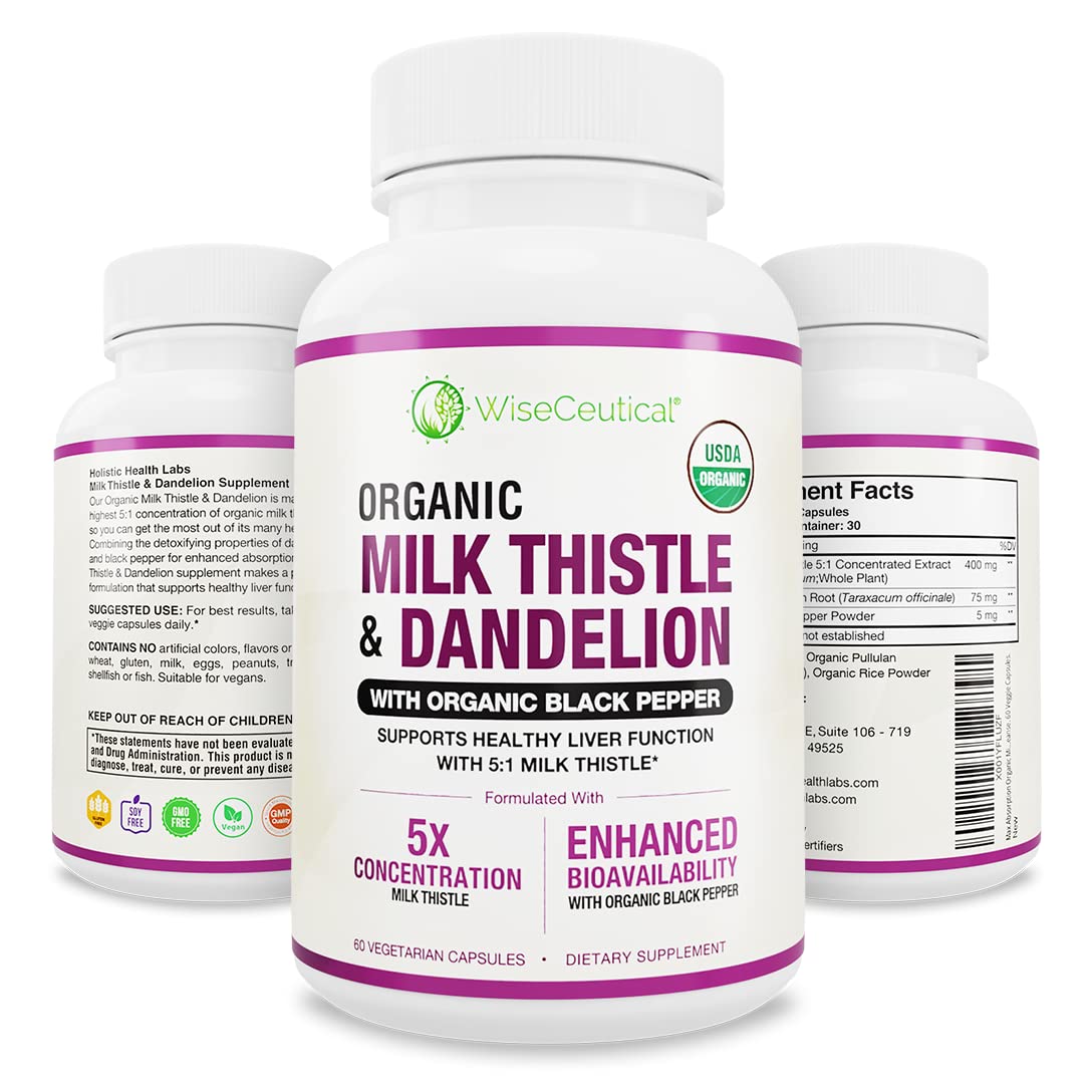 Wiseceutical chardon-marie complément alimentaire 2000mg vue avant