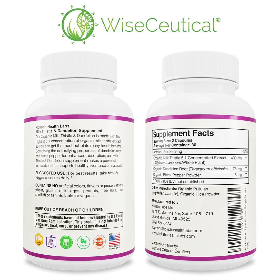 Wiseceutical Chardon-Marie sur fond naturel