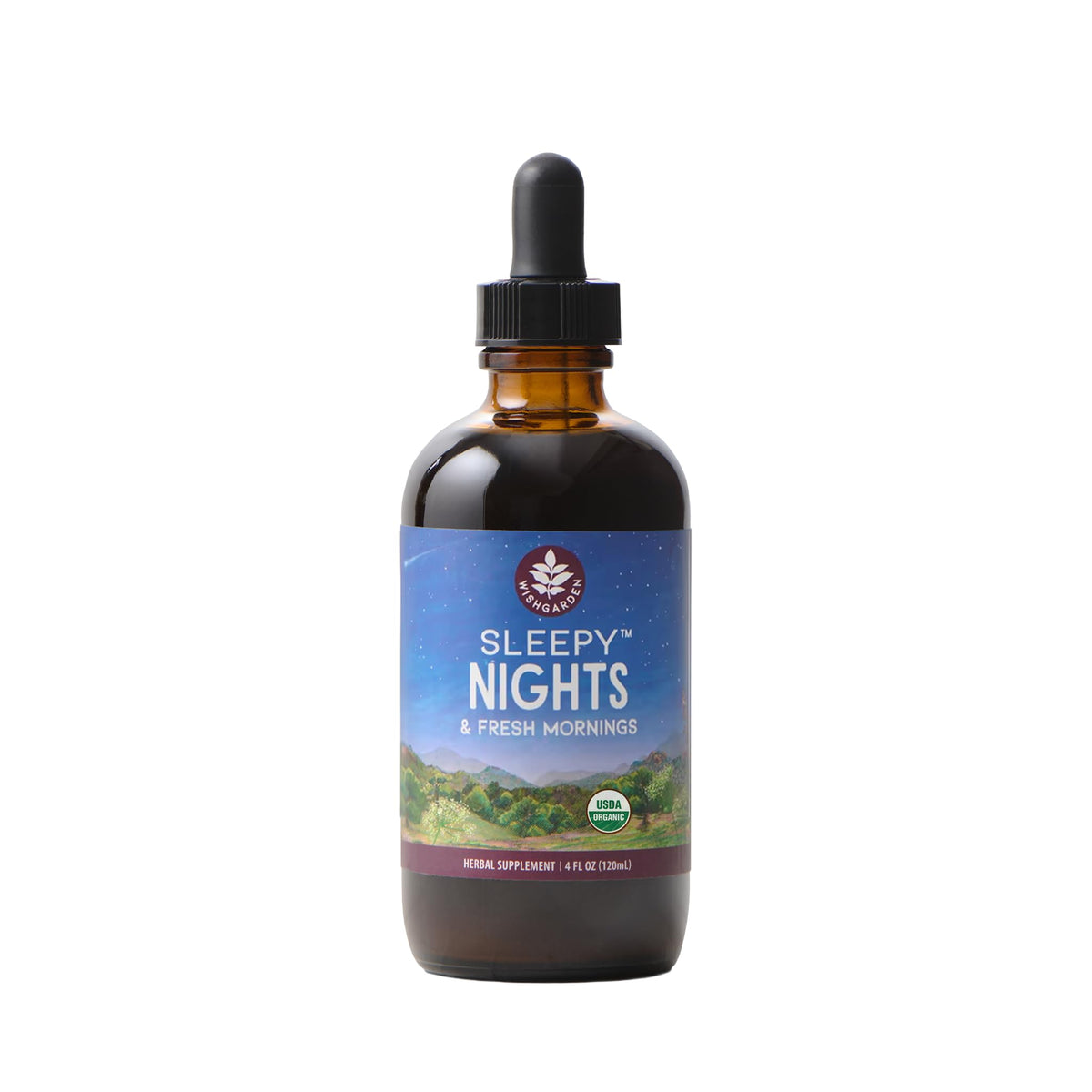 WishGarden Sleepy Nights Teinture de Sommeil 4oz vue de face