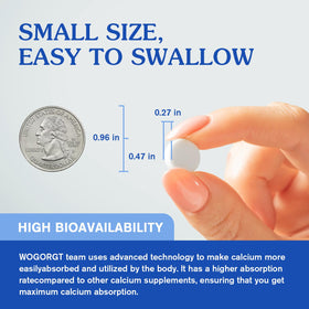 WOGORGT Calcium Citrate 1200mg étiquetage du produit