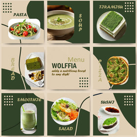 Wolffia globosa 60g en cuisine avec des ingrédients