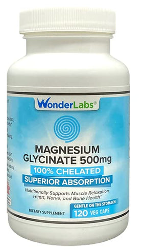 Wonder Laboratories Magnésium Glycinate 500mg vue avant