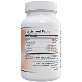 Wonder Laboratories Multi-Enzymes 300 Tablettes vue arrière