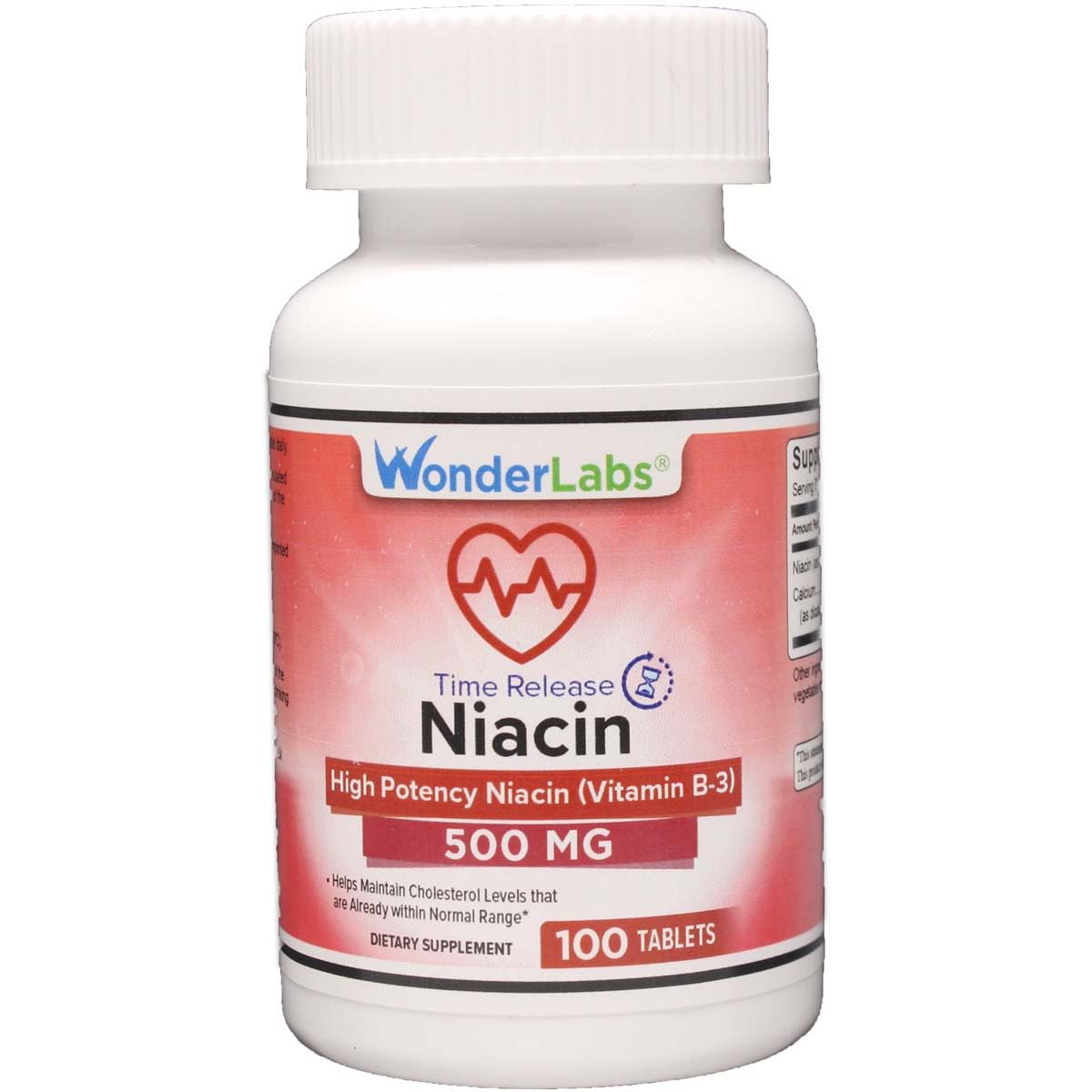 Wonder Laboratories Niacine B3 500 mg 300 comprimés vue de face