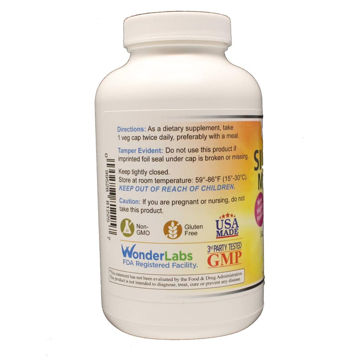 Wonder Laboratories Silymarin Chardon-Marie 250 capsules détails du produit