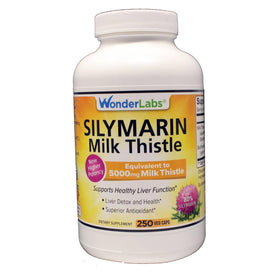 Wonder Laboratories Silymarin Chardon-Marie 250 capsules vue de face