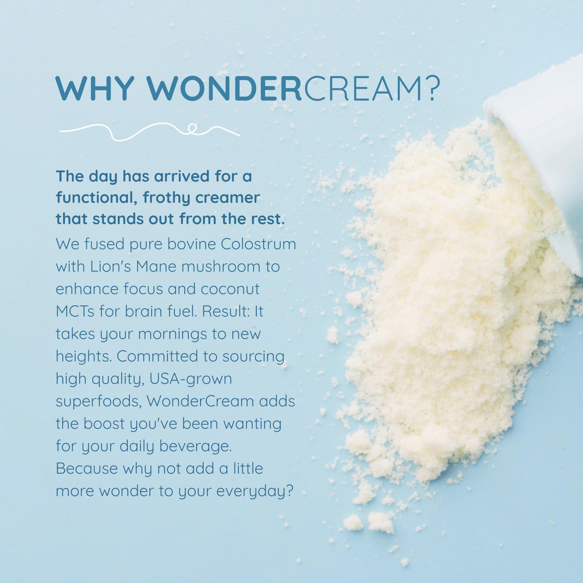 WONDERCOW Crème à Café Superfood 132g en poudre