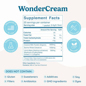 WONDERCOW Crème de café Superfood Colostrum Bovin 141g vue arrière