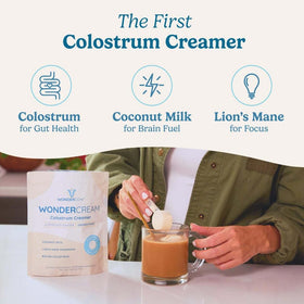 WONDERCOW Crème de café Superfood Colostrum Bovin avec ingrédients naturels