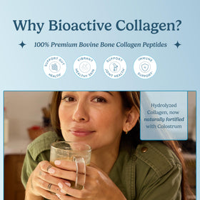 WONDERCOW Poudre de Collagène avec Colostrum Bovin 390g - étiquette et ingrédients
