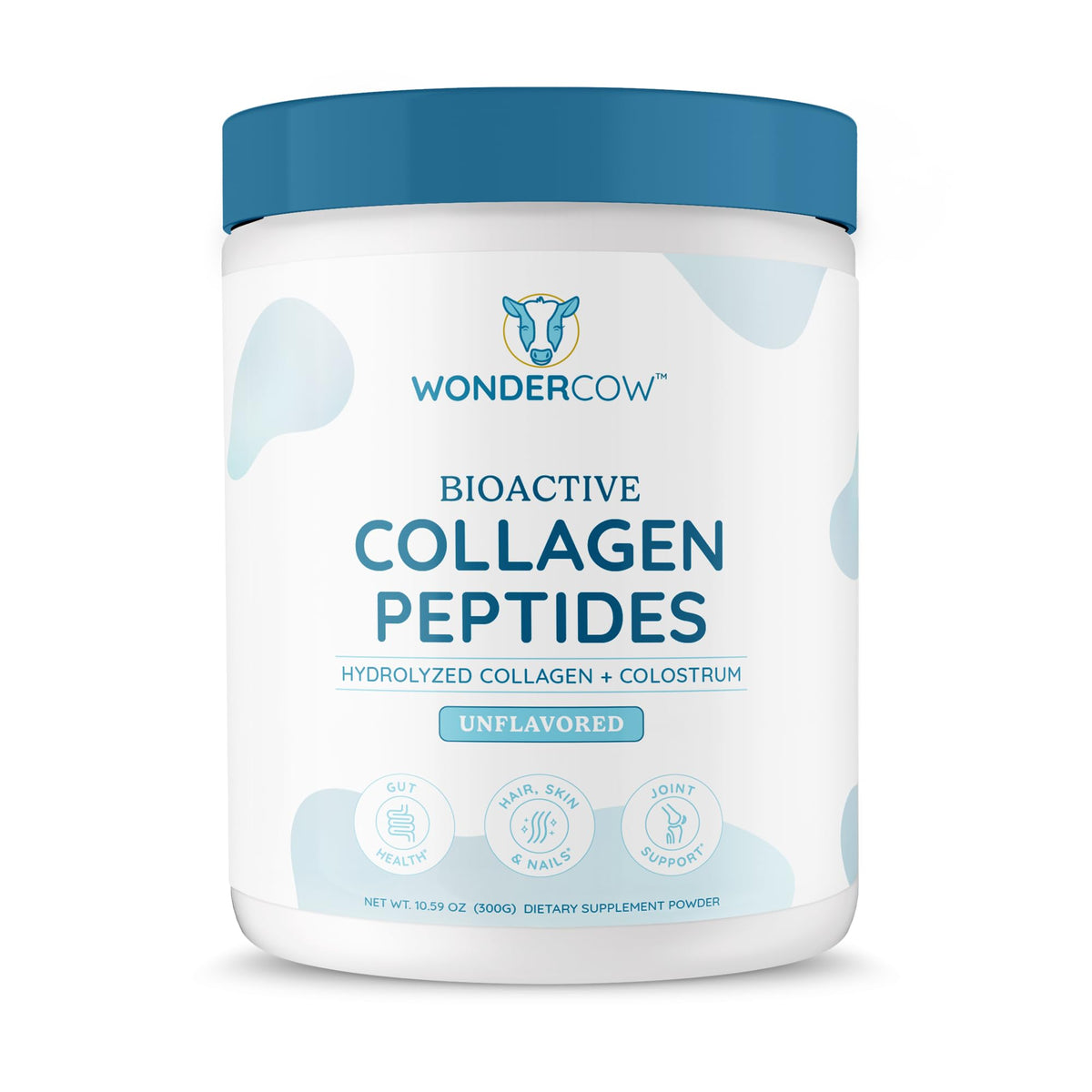 WONDERCOW Poudre de Collagène avec Colostrum Bovin 390g - vue de face