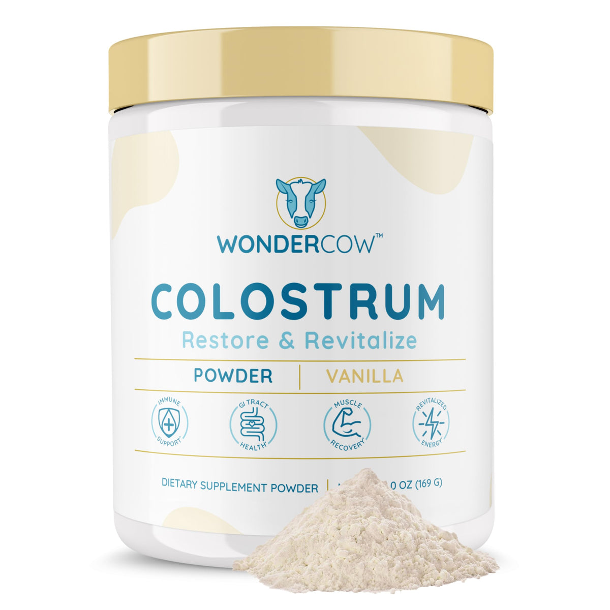 WONDERCOW Poudre de Colostrum 249g vue de face