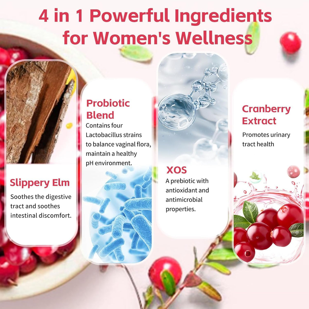 Wordln Gummies Probiotiques Femmes, Flacon ouvert avec gummies