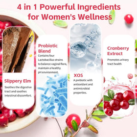 Wordln Gummies Probiotiques Femmes, Flacon ouvert avec gummies
