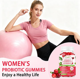 Wordln Gummies Probiotiques Femmes, Gummies dans une main