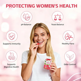 Wordln Gummies Probiotiques Femmes, Gummies sur une surface en bois