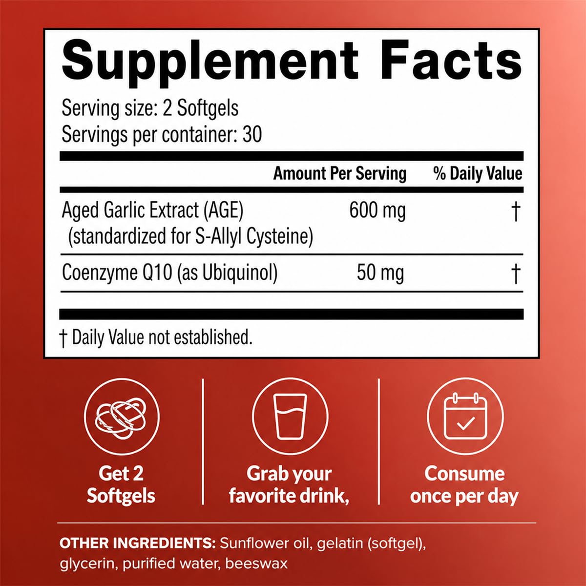WOVOEO Extrait d'Ail Vieilli Bio 600mg gélules, boîte ouverte avec gélules