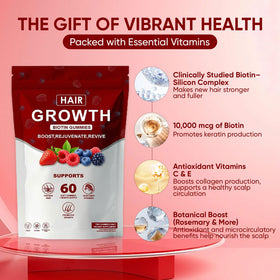 WOVOEO gummies avec biotine et extraits botaniques