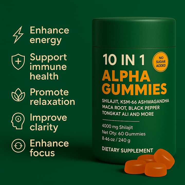 WSJAWH Alpha Gummies 10 en 1 en main