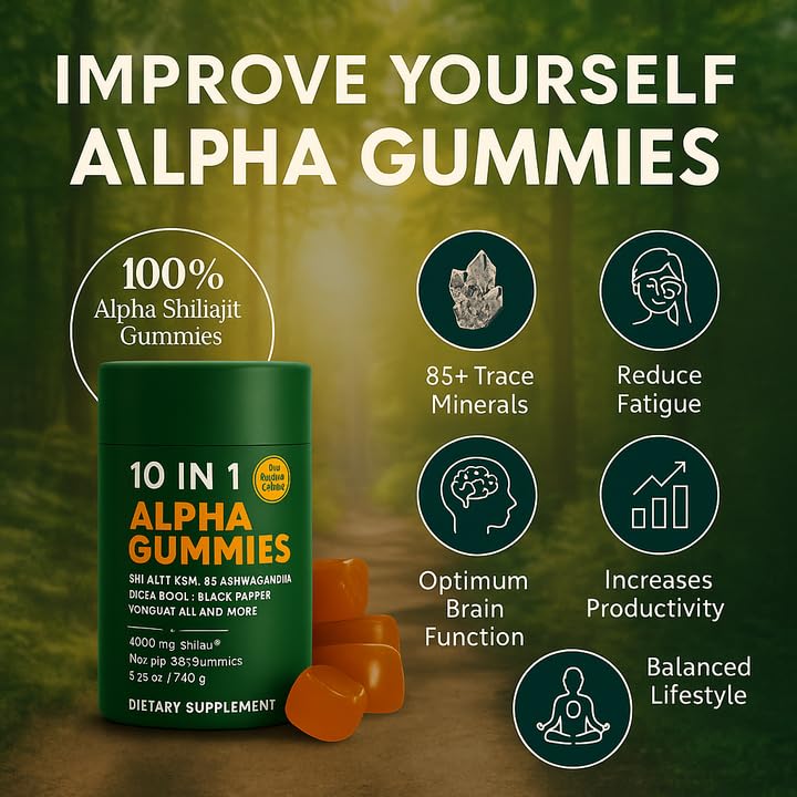 WSJAWH Alpha Gummies 10 en 1 gummies individuelles