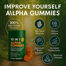 WSJAWH Alpha Gummies 10 en 1 gummies individuelles