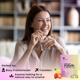 WUNDERKIND Gummies Kava en situation, sur un bureau