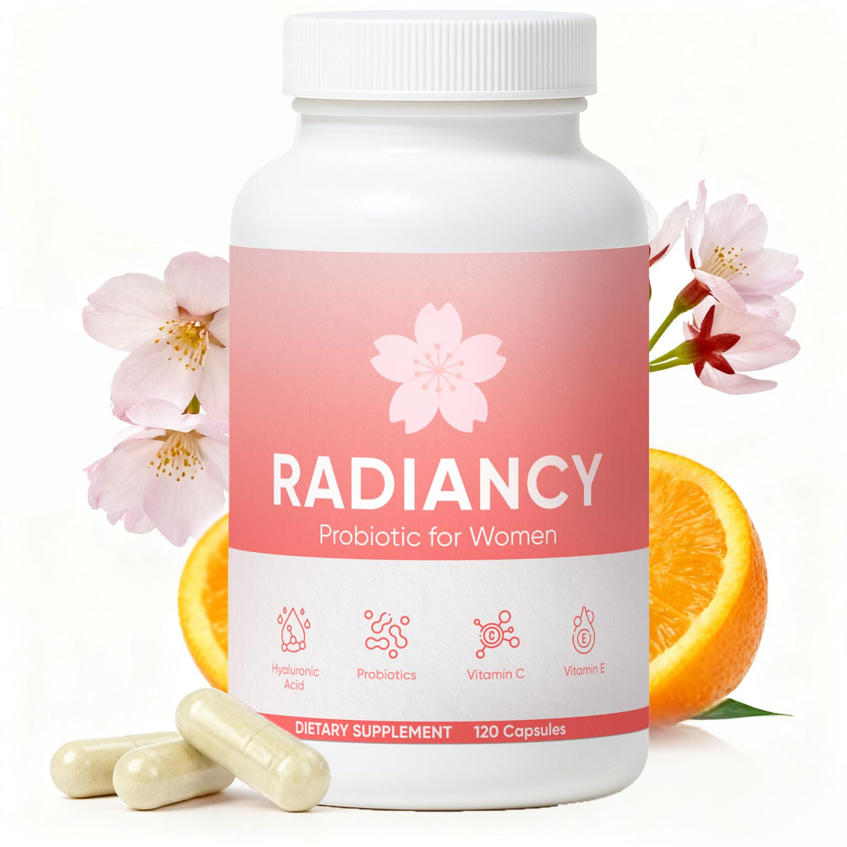 WXDOAU Complément Alimentaire Probiotique Femme 120 capsules vue avant