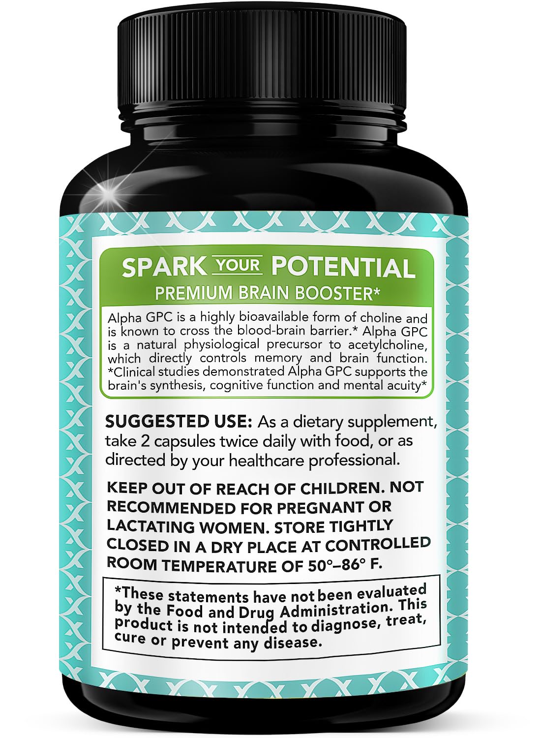 X Gold Health Alpha GPC 180 capsules packaging