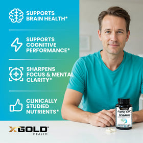 X Gold Health Alpha GPC + Uridine 900mg, présentation des ingrédients