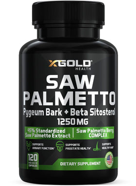 X Gold Health Complexe de Saw Palmetto 1250mg vue de face