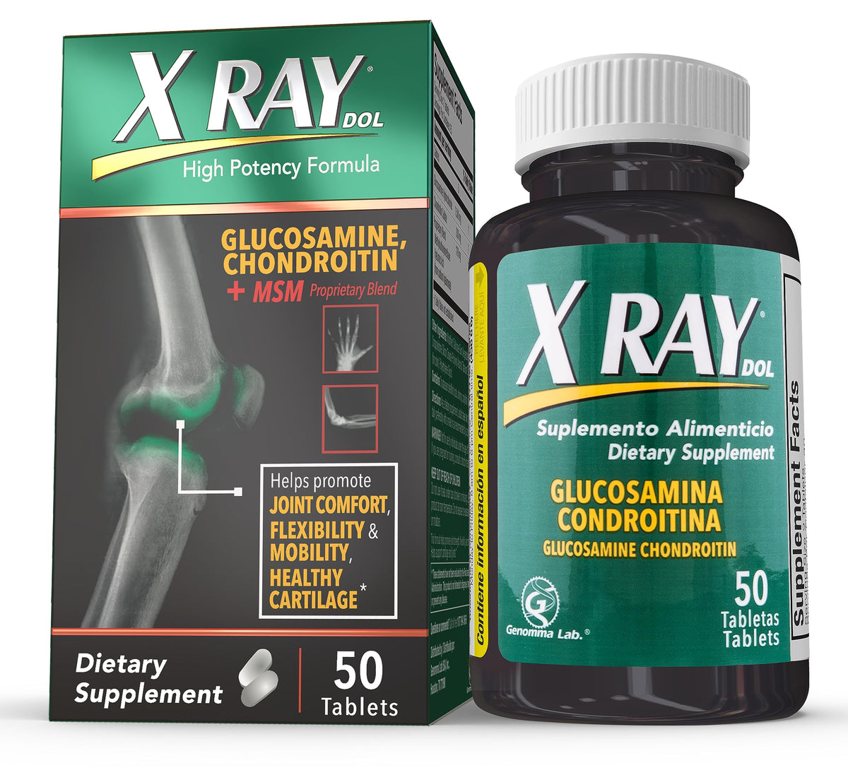 X Ray Dol complément alimentaire articulaire boîte de 50 comprimés