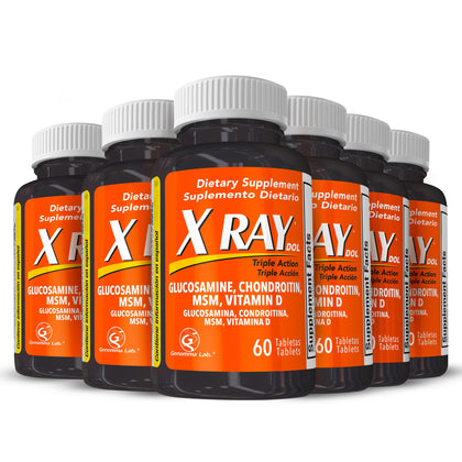 X Ray Dol Complément Alimentaire Soutien Articulaire 60 Comprimés vue de face