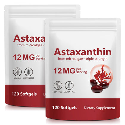 Xaarty Astaxanthine 12mg 240 gélules vue de face