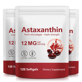 Xaarty Astaxanthine 12mg 360 gélules vue de face
