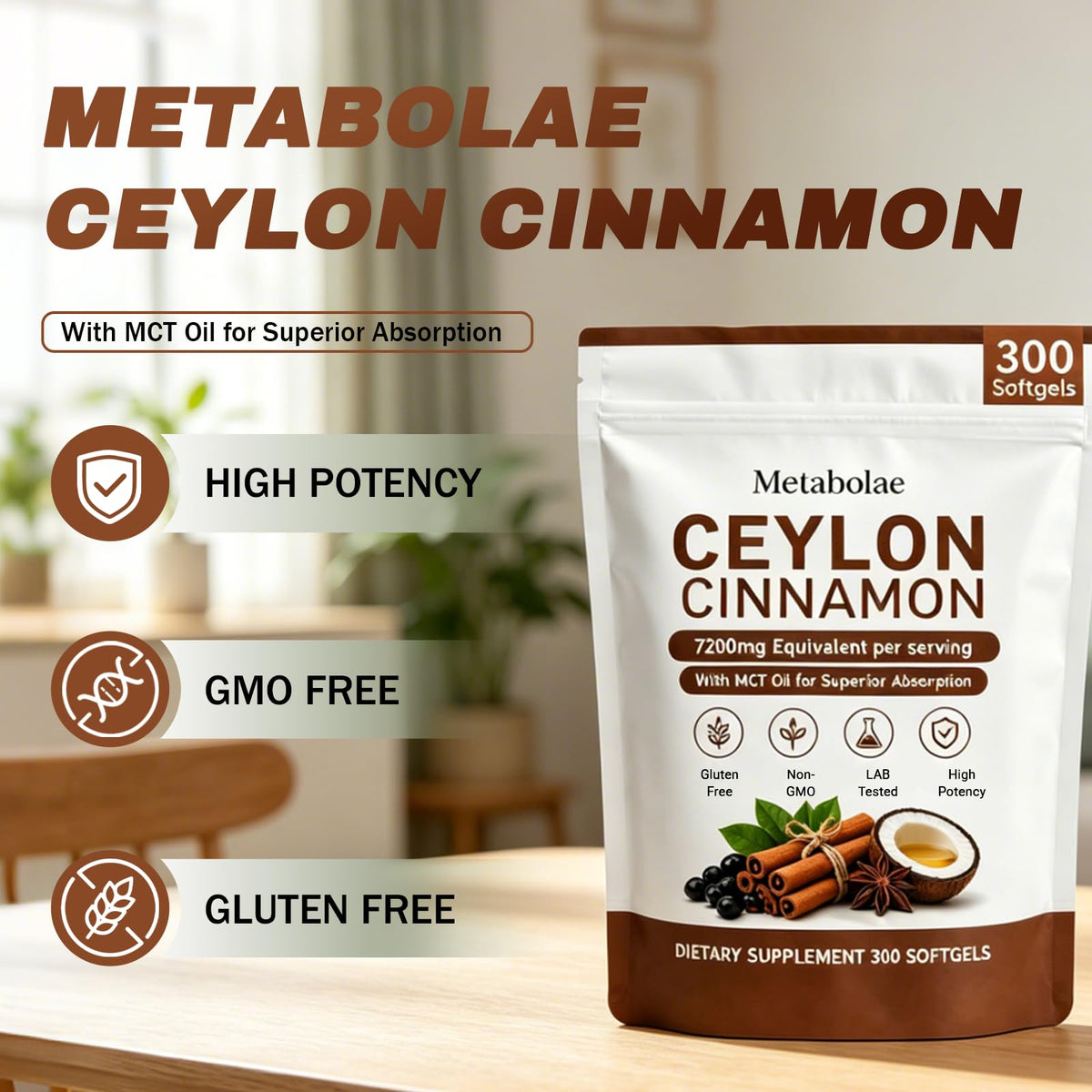 XCFXCF Cannelle de Ceylan sachet avec 300 gélules