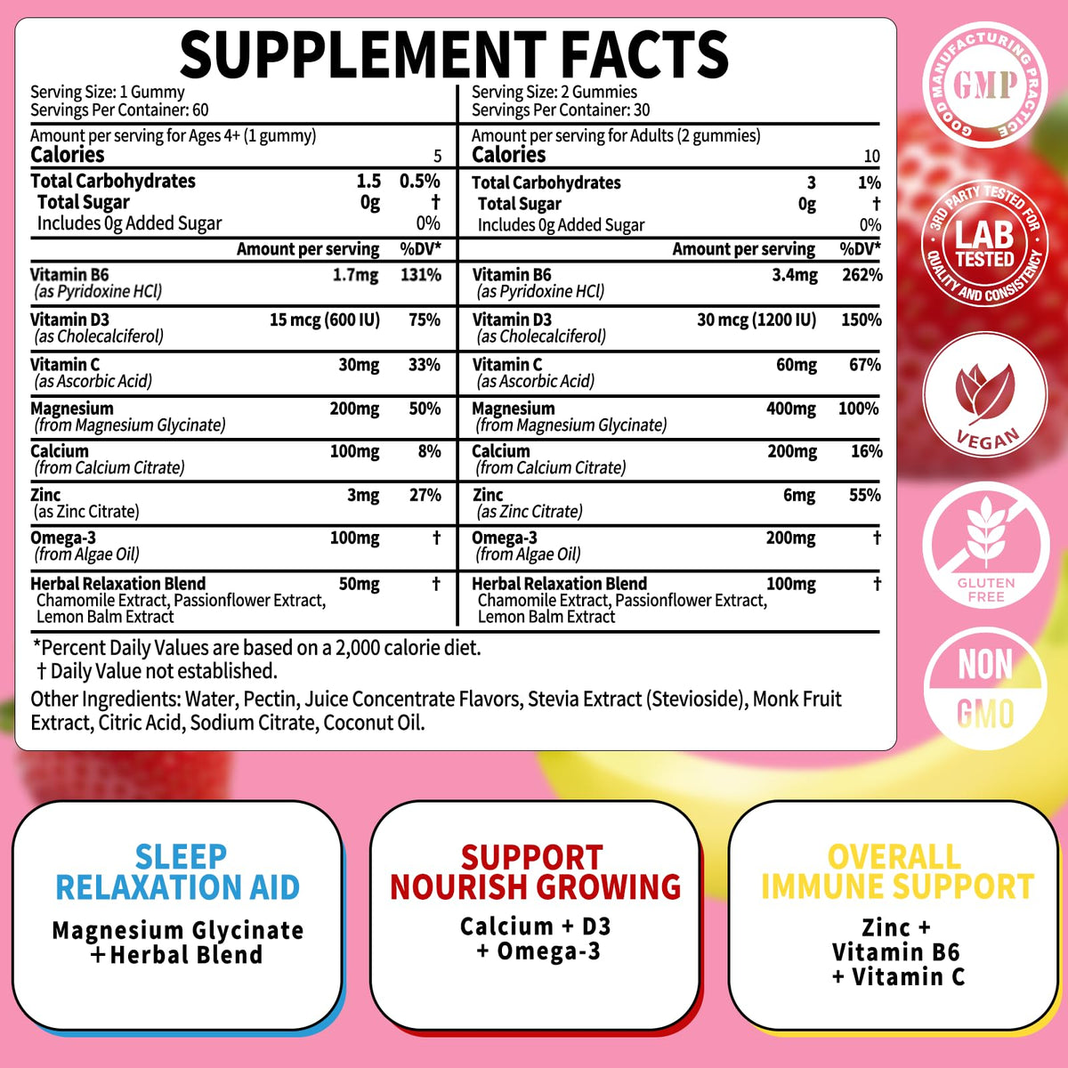 XIHOLIY Gummies de Magnésium Glycinate 400mg dosage recommandé