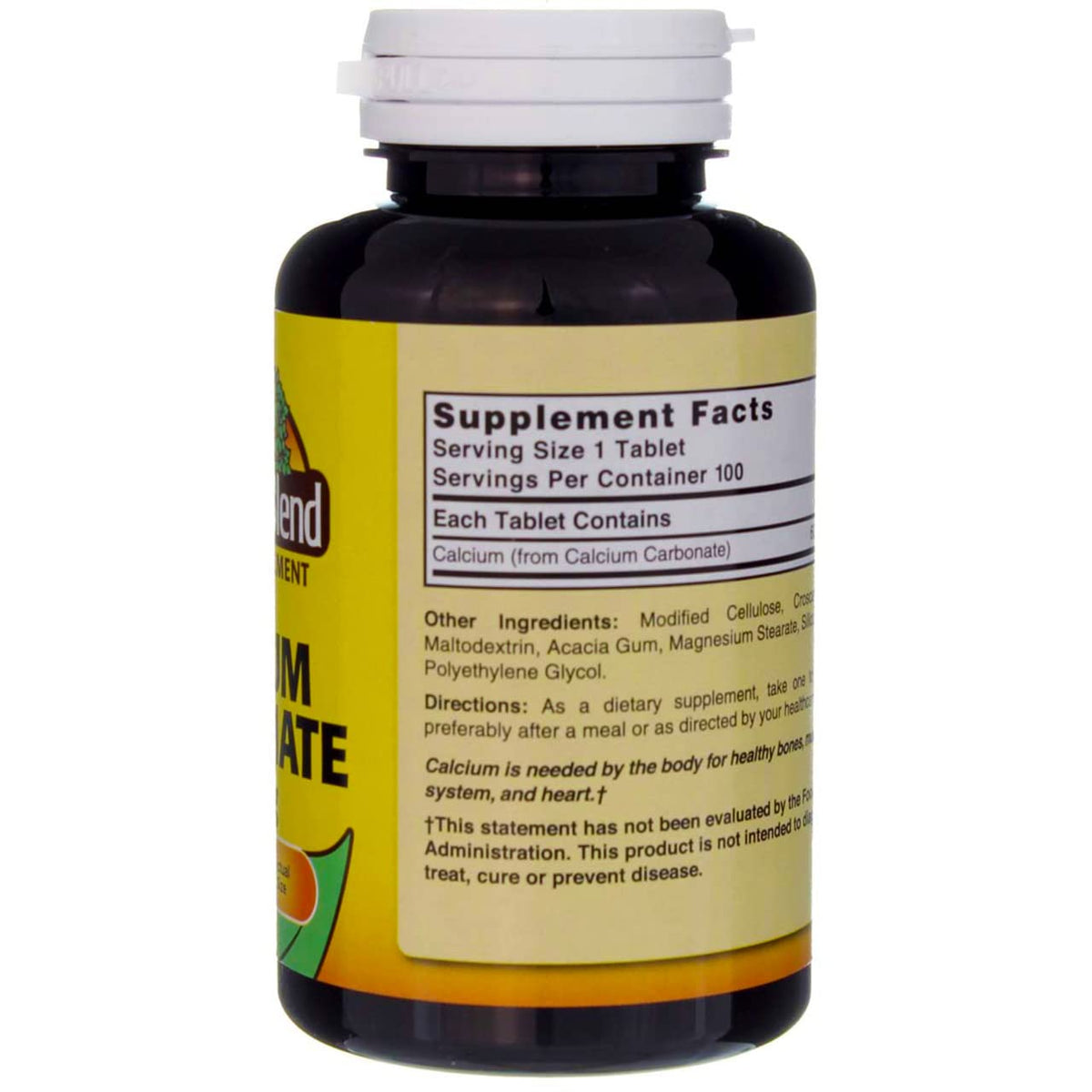 Xllent Calcium Carbonate 600mg Tablettes avec d'autres suppléments
