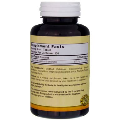 Xllent Calcium Carbonate 600mg Tablettes avec verre d'eau