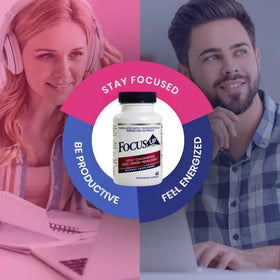 Xooma FocusUP capsules on a wooden table