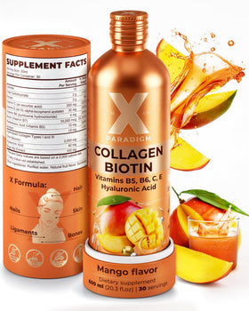 XParadigm Collagène Liquide 600ml saveur mangue, vue de face
