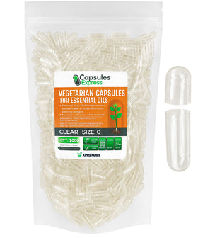 XPRS Nutra Capsules Végétales Vides Taille 0 transparentes