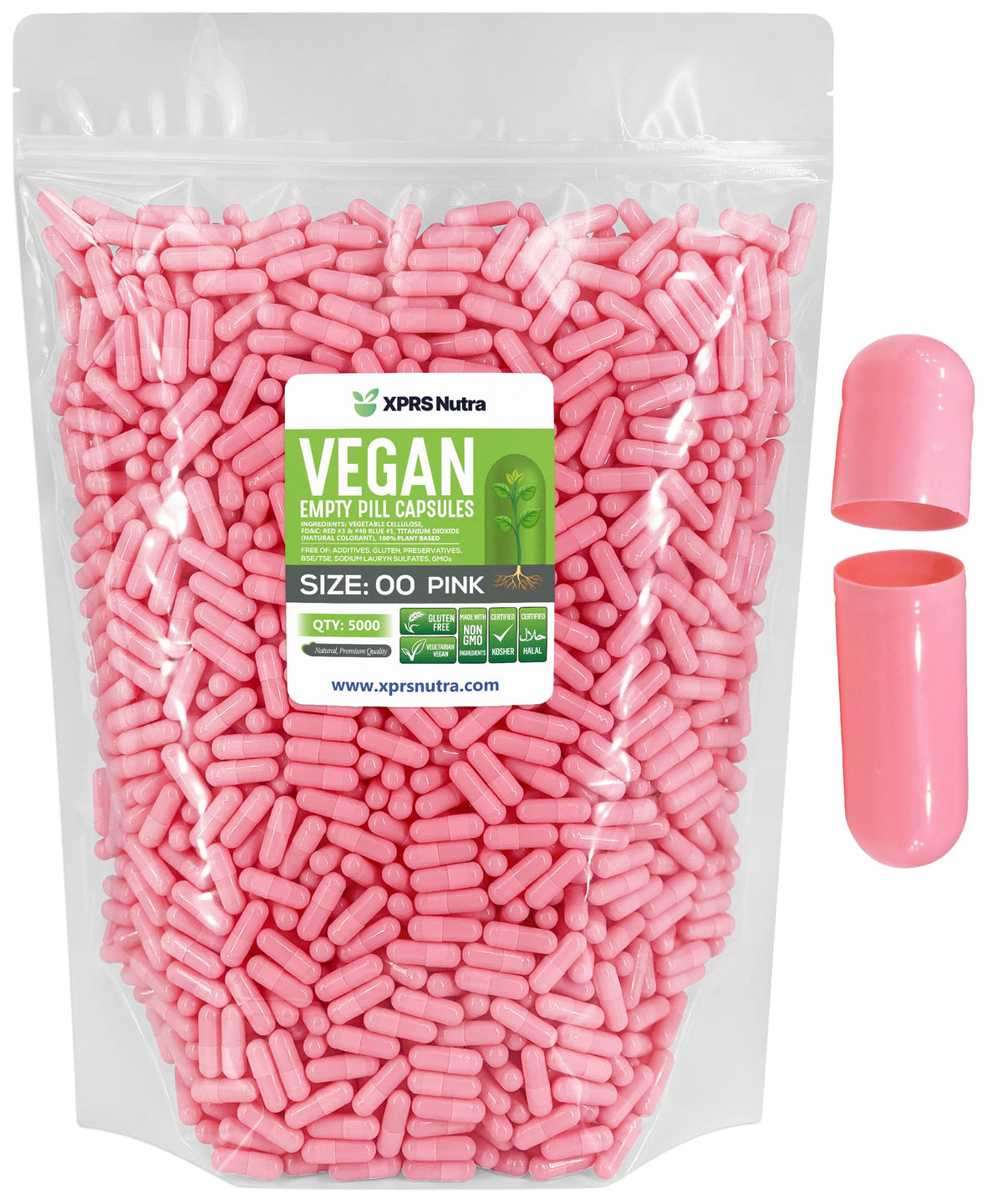 XPRS Nutra Capsules Végétales Vides Taille 00 en emballage