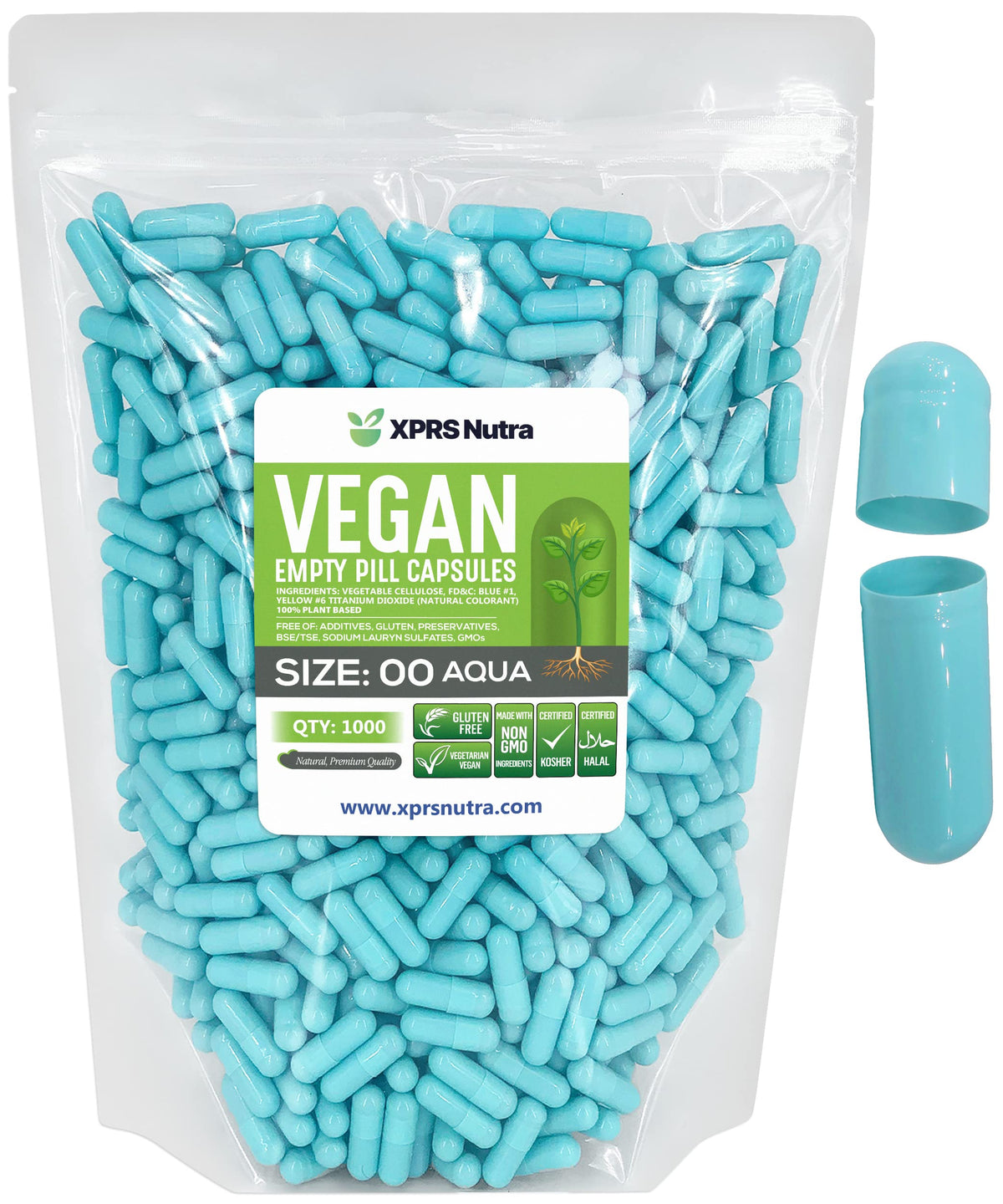 XPRS Nutra Capsules Végétales Vides Taille 00 - Vue de face