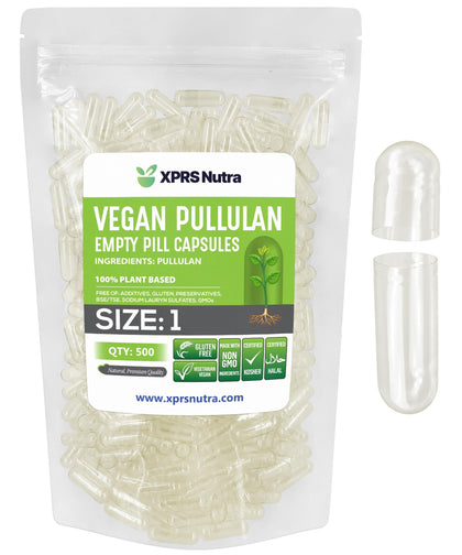 XPRS Nutra Capsules Végétales Vides Taille 1 paquet de 500 unités