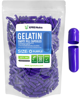 XPRS Nutra Capsules Vides Taille 0 en vue de face