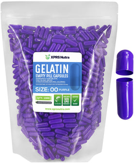 XPRS Nutra Capsules Vides Taille 00 paquet de 1000 capsules